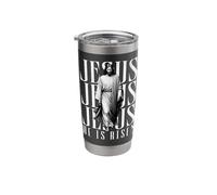 Jesus He is Risen Christian Resurrected Savior Faith Easter Stainless Steel Insulated Tumbler
