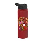 Jesus He Risen Christian 2026 Happy Easter Sunday Stainless Steel Insulated Water Bottle