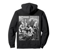 Jesus Healing the Sick Gustave Dore Religious Biblical Art Pullover Hoodie, Adult Unisex, Black, M