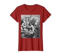 Jesus Healing the Sick Gustave Dore Religious Biblical Art T-Shirt, Women, Cranberry Red, X-Small