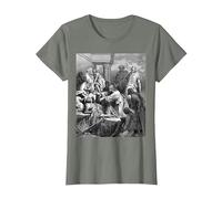 Jesus Healing the Sick Gustave Dore Religious Biblical Art T-Shirt, Women, Olive Heather, Medium