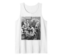 Jesus Healing The Sick Gustave Dore Religious Biblical Art Tank Top, Men, White, XXL