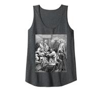 Jesus Healing The Sick Gustave Dore Religious Biblical Art Tank Top, Women, Dark Heather Grey, M