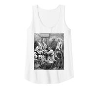 Jesus Healing The Sick Gustave Dore Religious Biblical Art Tank Top, Women, White, M