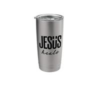 Jesus Heals Christian Faith Religious Savior Stainless Steel Insulated Tumbler