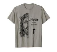 Jesus Heals Hearts Christian Faith Healing Hope Love T-Shirt