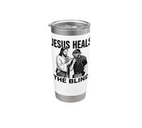 Jesus Heals The Blind Funny Baseball Softball Umpire Stainless Steel Insulated Tumbler
