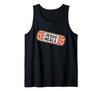 Jesus Heals Uplifting Bandage Faith Believe Hearts Tank Top