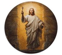 Jesus Holding The Golden Key Jigsaw Puzzles. 1000pcs (67.5x67.5cm) Prison Door Whimsical Challenge Toy for Educational Games Gifts