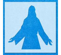 Jesus Holly Christ Stencil: Mylar Airbrush Wall Art Painting Crafts | DIY-A5 Stencil - Design Size (105mm 105mm)