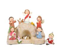 Jesus Holy Figurine, Easter Resurrection Scene Set, Jesus Figurines Nativity Scene, Resin Jesus Figurine for Religious Christian Easter Home Decor(#2)