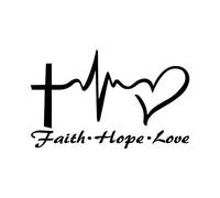 Jesus HOPE LOVE FAITH Prayer Vinyl Car Sticker Decal Auto Decoration Convenient
