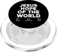 Jesus Hope Of The World Christian Scripture Religion Baptism PopSockets PopGrip for MagSafe