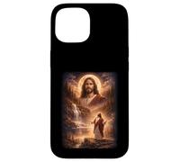 Jesus Howling At Moon Vintage Funny Mystic Case for iPhone 15