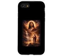 Jesus Howling At Moon Vintage Funny Mystic Case for iPhone SE (2020) / 7/8