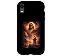 Jesus Howling At Moon Vintage Funny Mystic Case for iPhone XR