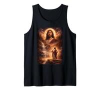 Jesus Howling At Moon Vintage Funny Mystic Tank Top