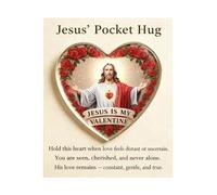 Jesus Hug - 2D acrylic inspirational keepsake, inspirational keepsake card | for believers Church trips Work meetings Waiting rooms Colleagues Employees Team Incentives Studying Company