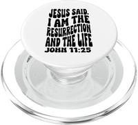 Jesus I am the ressurection Christian Happy Resurrection PopSockets PopGrip for MagSafe