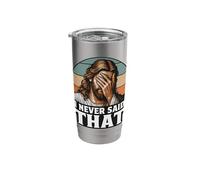 Jesus I Never Said That Jesus Meme Religious Humor Lovers Stainless Steel Insulated Tumbler