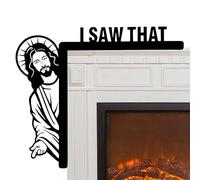 Jesus I Saw That Door Frame Wood Funny Creative