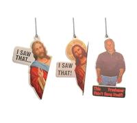 Jesus I Saw That Hanging Car Air Freshener,Christmas Tree Ornaments,Funny Car Air Fresheners Hanging Decorations,Jeffrey Epstein Car Air Freshener,Cute Home Mirror Decor Unique Accessories Interi