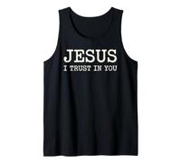 Jesus I Trust in You Divine Mercy Catholic Faith Tank Top