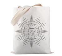 Jesus I Trust In You Divine Mercy Catholic Gift Eucharist Catholic Tote Bag Gift Eucharistic Revival Gift (Jesus I Trust TOTE)
