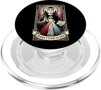 Jesus I Trust in You Divine Mercy Saint Faustina Catholic PopSockets PopGrip for MagSafe