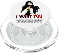 Jesus I Want You Uncle Sam Army Poster PopSockets PopGrip for MagSafe