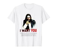 Jesus I Want You Uncle Sam Army Poster T-Shirt