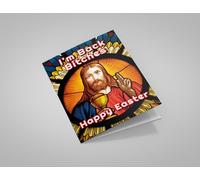 Jesus I'm Back Bitches Happy Easter Greeting Card 125mm x 178mm Including Envelope SB091