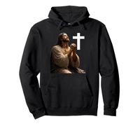 Jesus in Gethsemane Praying Before Betrayal Pullover Hoodie