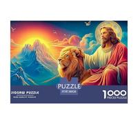 Jesus in HeavenPremium Jigsaw Puzzles for Adults A 1000-Piece (Advanced) Challenging Educational Brain Game - An Engaging And Thoughtful Gift Idea for Adults And Older Kids Age 12 Years Up to Enjoy A