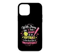 Jesus In Her Heart Softball Hand She Is Unstoppable Pitcher Case for iPhone 12 mini