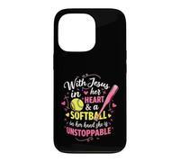 Jesus In Her Heart Softball Hand She Is Unstoppable Pitcher Case for iPhone 13 Pro