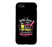 Jesus In Her Heart Softball Hand She Is Unstoppable Pitcher Case for iPhone SE (2020) / 7/8