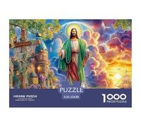 Jesus in ParadiseSuperior 1000-Piece Jigsaw Puzzles for Adults Delivering A Series of Challenging Educational Games - Positioned As The Ideal Educational Gift Jigsaw Puzzles for Adults And Kids Age 1