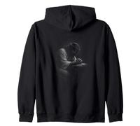 Jesus In Prayer At Gethsemane Christian Faith Backprint Zip Hoodie