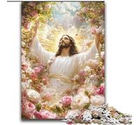 Jesus in The Garden Jigsaw Puzzles for Adults 2000, Fun Games Every Piece Is Unique - Challenging Family Fun Game (70x100cm)