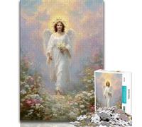 Jesus in The Garden Jigsaw Puzzles for Teenagers 1000 Jigsaws,Toys Educational Games Stress Relieving Wishlist with Santa Claus 38x26cm