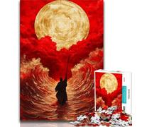 Jesus in The Ocean Jigsaws Puzzles 1000 Pieces for Adults Gifts,Challenging Family Activity Games DIY Toy for Home Wall Decor Gifts 38x26cm