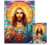Jesus in The Sky 1000 Piece Jigsaw Puzzles for Adults cardboard Jigsaw Relaxing Entertainment, Home Decor 26X38CM/10.23x14.96inch