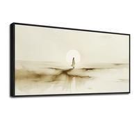 Jesus in the Wilderness Desert 40 Days Neutral Modern Art Prints Christian Scripture Verse Faith in God Art