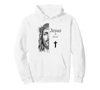 Jesus is Alive Christian Easter Resurrection Faith Pullover Hoodie
