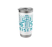 Jesus is Alive He Has Risen Christ Rose from The Dead Easter Stainless Steel Insulated Tumbler