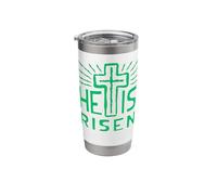 Jesus is Alive He Has Risen Christ Rose from The Dead Easter Stainless Steel Insulated Tumbler