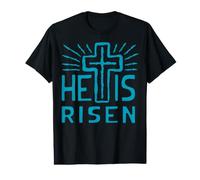Jesus is Alive He Has Risen Christ Rose from The Dead Easter Value Graphic T-Shirt