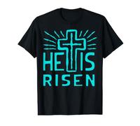 Jesus is Alive He Has Risen Christ Rose from The Dead Easter Value Graphic T-Shirt