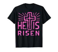 Jesus is Alive He Has Risen Christ Rose from The Dead Easter Value Graphic T-Shirt
